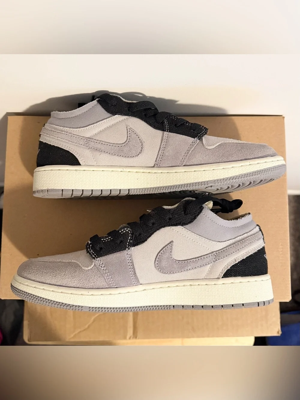 Used Jordan 1 Low SE Craft Tech Grey Black - GS Sz 7Y